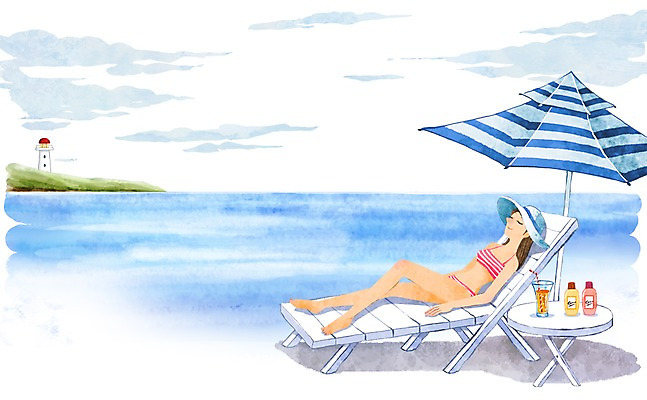 PSD 구름 모자 라이프스타일 여자 수영복 음료 바다 섬 백그라운드 일러스트 탁자 휴가 수채화 등대 한명 사람 20대 성인 라이프 여름 30대 여름휴가 바캉스 파라솔 선탠 여자만 여자한명만 성인여자만 성인만 국내일러스트 자연요소 1 잡화 옷 계절 가구 청년 생활 장년 파일형식 여름_계절