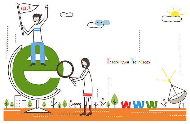 EPS 구름 여자 남자 인터넷 일러스트 통신 상상 돋보기 안테나 정보기술 웃음 사람 20대 성인 두명 태양 지구본 정보 깃발 관찰 E 스마트 위성안테나 IT라이프 편리함 인터넷주소 소통 청년만 성인만 국내일러스트 자연요소 라이프스타일 알파벳 컨셉 모션 기술 표정 청년 파일형식 벡터