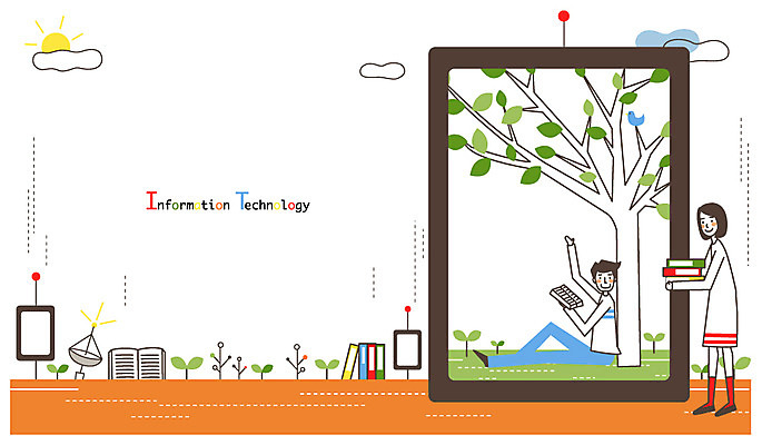 EPS 구름 여자 남자 일러스트 통신 상상 안테나 정보기술 웃음 사람 20대 성인 두명 책 스마트기기 태양 정보 전자책 스마트 위성안테나 IT라이프 편리함 소통 청년만 성인만 국내일러스트 자연요소 라이프스타일 컨셉 기술 표정 청년 전자제품 파일형식 벡터