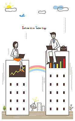 EPS 구름 여자 남자 가방 일러스트 통신 상상 그래프 안테나 정보기술 웃음 사람 20대 성인 두명 건물 노트북 태양 정보 스마트 위성안테나 IT라이프 편리함 소통 청년만 성인만 국내일러스트 자연요소 라이프스타일 건축물 잡화 컨셉 기술 표정 청년 전자제품 파일형식 벡터