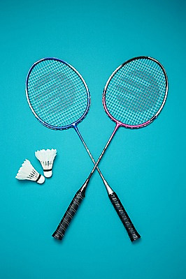포토 JPG 스튜디오촬영 스포츠용품 스포츠 실내 사람없음 라켓 배드민턴라켓 셔틀콕 오브젝트 배드민턴 국내포토 내부 구기 파일형식