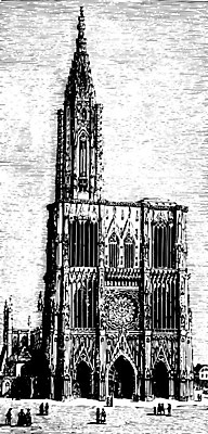 EPS 해외이미지 선 일러스트 미술 성당 검은색 수확 흰색 그림 판화 고딕 로마네스크 로마인 스타일 스트라스부르 해외202004 해외202105 해외일러스트 컬러 농업 종교건축 문화예술 인종 프랑스 파일형식 벡터
