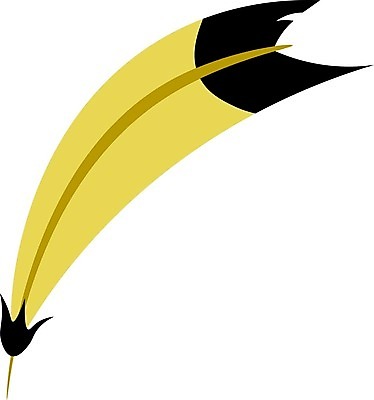 EPS 해외이미지 교육 종이 날개 일러스트 캘리그라피 조류 잉크 펜 노란색 기록 역사 우아함 편지 깃털 그림 문학 깃털펜 시인 해외202004 해외202105 해외일러스트 동물 직업 컬러 컨셉 필기구 파일형식 벡터