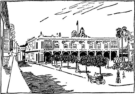 EPS 해외이미지 선 일러스트 미술 마을 검은색 궁전 수확 흰색 그림 판화 아바나 해외202004 해외202105 해외일러스트 컬러 고건축 농업 문화예술 파일형식 벡터