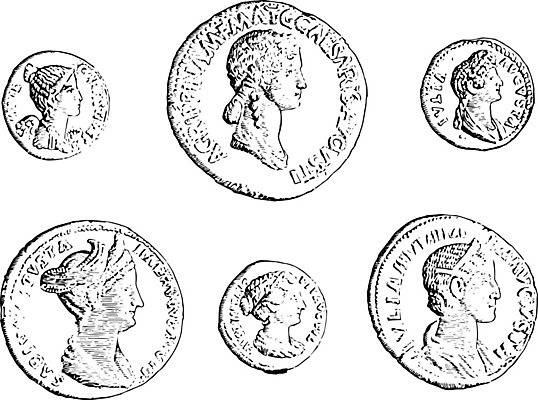 EPS 해외이미지 선 일러스트 동전 수확 그림 로마인 시저 해외202004 해외202105 해외일러스트 돈 농업 인종 정치가 파일형식 벡터