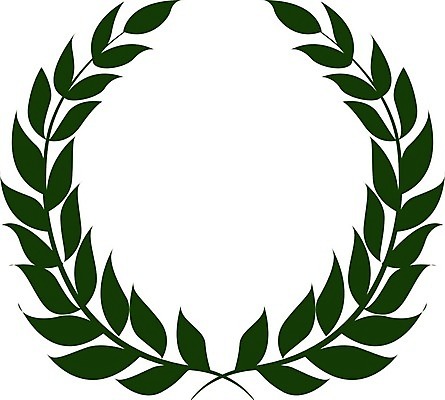 EPS 해외이미지 일러스트 사람없음 초록색 심플 로얄 월계관 월계수 해외202004 해외202105 해외일러스트 컬러 파일형식 벡터