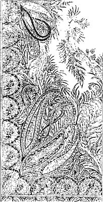 EPS 해외이미지 선 일러스트 미술 검은색 수확 흰색 천 그림 판화 길이 페이즐리 해외202004 해외202105 해외일러스트 컬러 무늬 농업 문화예술 직물 파일형식 벡터