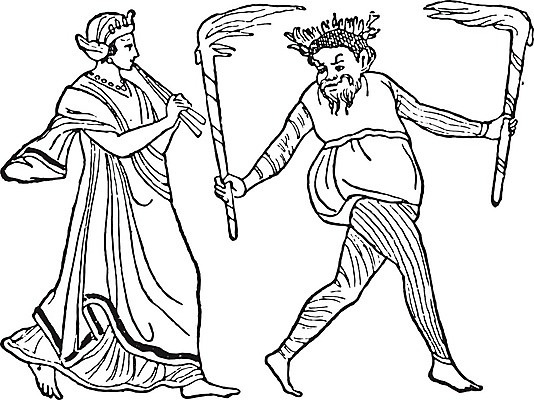 EPS 해외이미지 직업 일러스트 미술 사람 검은색 장비 수확 골동품 광대 흰색 공구 역사 그림 판화 옛날 조커 해외202004 해외202105 해외일러스트 컬러 농업 문화예술 도구 파일형식 벡터