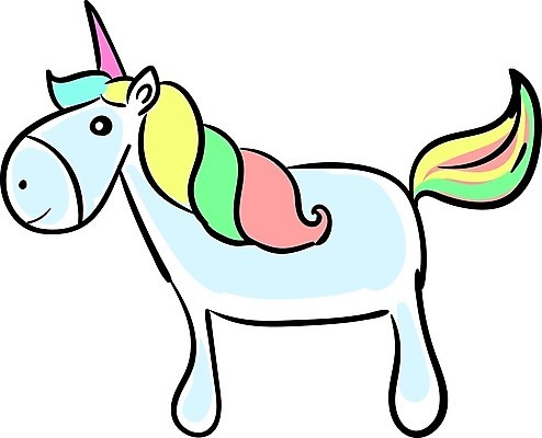 EPS 해외이미지 행복 일러스트 상상 뿔 사람없음 낙서 신비 무지개색 유니콘 환상 해외202004 해외202105 해외일러스트 감정 컨셉 컬러풀 파일형식 벡터