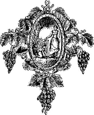 EPS 해외이미지 선 잎 일러스트 포도 미술 검은색 수확 흰색 계획 그림 판화 브로치 해외202004 해외202105 해외일러스트 식물 컬러 컨셉 농업 과일 장신구 문화예술 파일형식 벡터