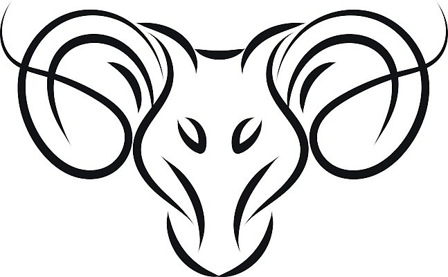 EPS 해외이미지 디자인 백그라운드 일러스트 미술 그래픽 검은색 별자리 달력 흰색 신비 문신 심볼 사인 그림 점성술 양자리 서명 고립 램 스타일 해외202004 해외202105 해외일러스트 컬러 컨셉 문화예술 파일형식 벡터