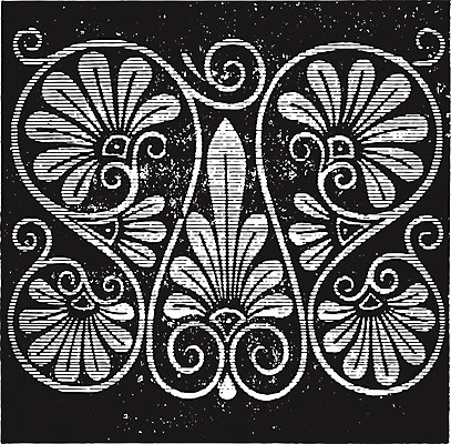 EPS 해외이미지 모양 디자인 잎 패턴 일러스트 손바닥 미술 장식 검은색 페인트 수확 골동품 흰색 부채 역사 그리스 그림 치수 판화 그리스인 옛날 해외202004 해외202105 해외일러스트 서양인 식물 손 유럽 컬러 무늬 농업 문화예술 파일형식 벡터