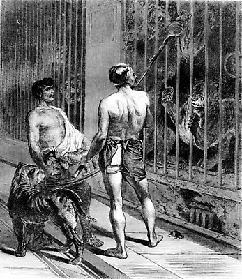 포토 JPG 해외이미지 동물 남자 일러스트 함께함 미술 사람 사람없음 검은색 수확 골동품 흰색 역사 전시회 그림 육식동물 새장 판화 전사 옛날 검투사 해외202004 해외202105 해외포토 직업 컬러 컨셉 농업 문화예술 전시 케이지 파일형식