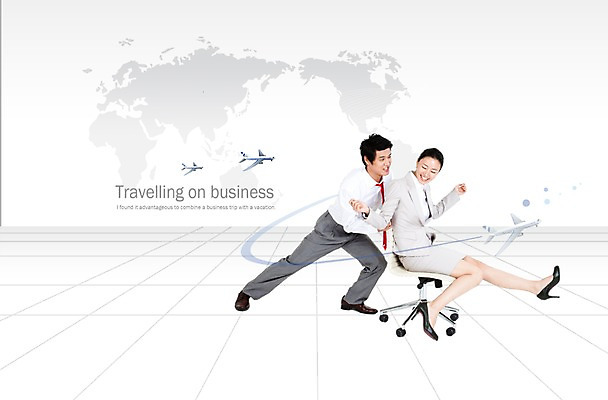 PSD 편집이미지 여자 남자 세계지도 의자 장난 비즈니스 비행기 미소 웃음 사람 동양인 20대 성인 두명 30대 한국인 비즈니스맨 비즈니스우먼 성인만 이미지편집 가구 지도 항공교통 대중교통 표정 인종 청년 장년 세계 직장인 파일형식