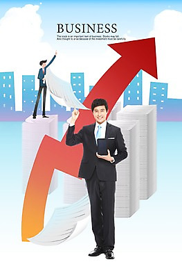 PSD 편집이미지 남자 화살표 비즈니스 한명 미소 웃음 사람 동양인 빌딩 20대 성인 건물 30대 한국인 비즈니스맨 문서 상승 서류더미 남자만 남자한명만 성인남자만 성인만 이미지편집 1 건축물 컨셉 표정 인종 청년 장년 직장인 파일형식 더미