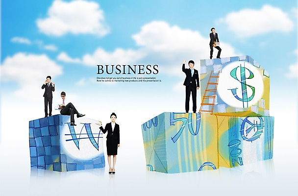 PSD 서양인 외국인 편집이미지 기호 여자 남자 돈 비즈니스 사다리 미소 웃음 사람 동양인 여러명 20대 성인 30대 달러 한국인 비즈니스맨 비즈니스우먼 원화 위안화 성인만 이미지편집 문자 다수 표정 인종 청년 장년 도구 직장인 재산 파일형식