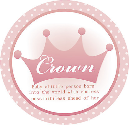 EPS 영어 문장 분홍색 컬러 일러스트 왕관 사람없음 라벨 물방울무늬 국내일러스트 문자 무늬 프레임 파일형식 벡터