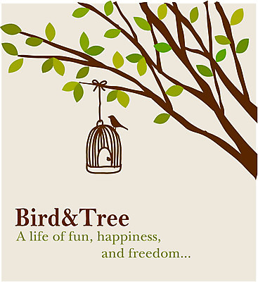 EPS 나무 식물 동물 영어 문장 잎 일러스트 조류 한그루 사람없음 라벨 새장 국내일러스트 문자 1 프레임 케이지 파일형식 벡터
