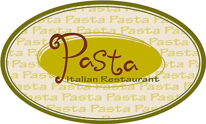 EPS 영어 문장 컬러 일러스트 파스타 사람없음 초록색 연두색 라벨 국내일러스트 문자 프레임 서양음식 파일형식 벡터