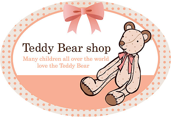 EPS 영어 리본 문장 인형 일러스트 사람없음 장난감 라벨 물방울무늬 곰인형 국내일러스트 문자 무늬 프레임 파일형식 벡터