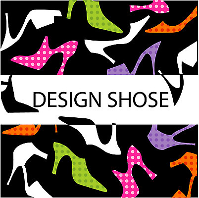 EPS 디자인 영어 잡화 패션 문장 구두 백그라운드 신발 무늬 패턴 일러스트 사람없음 라벨 하이힐 여성화 국내일러스트 문자 프레임 파일형식 벡터