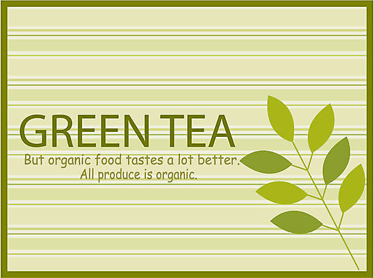 EPS 식물 영어 문장 컬러 잎 일러스트 나뭇잎 사람없음 초록색 라벨 녹차 국내일러스트 문자 프레임 차_음료 파일형식 벡터