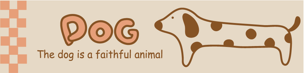 EPS 동물 한마리 영어 문장 일러스트 사람없음 라벨 귀여움 개 강아지 국내일러스트 문자 1 컨셉 포유류 프레임 반려동물 파일형식 벡터