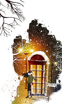 PSD 나무 계절 여자 백그라운드 겨울 가로등 일러스트 한명 사람 풍경 20대 성인 30대 설원 추위 눈 야간 공중전화 여자만 여자한명만 성인여자만 성인만 겨울배경 국내일러스트 자연요소 식물 1 공공시설 날씨 눈_날씨 청년 장년 전화기 파일형식