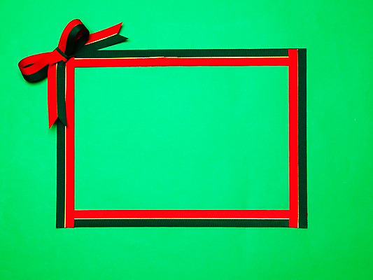 포토 JPG 리본 크리스마스 크리스마스용품 프레임 사람없음 장식 초록색 끈 테두리 오브젝트 국내포토 기념일 컬러 용품 파일형식