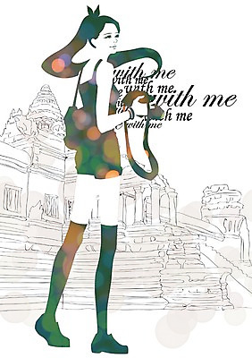 PSD 우먼라이프 라이프스타일 여자 외국문화 여행 유적 일러스트 한명 사람 성인 라이프 카메라 촬영 문화재 기념사진 여자만 여자한명만 성인여자만 성인만 국내일러스트 1 전통 문화 생활 전자제품 파일형식