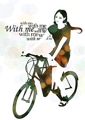 PSD 우먼라이프 라이프스타일 여자 가방 일러스트 한명 사람 성인 라이프 자전거 산책 승차 여자만 여자한명만 성인여자만 성인만 국내일러스트 1 잡화 모션 휴식 생활 바이크 파일형식