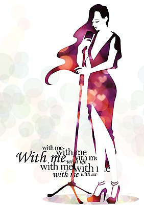 PSD 우먼라이프 라이프스타일 드레스 여자 일러스트 노래 한명 서기 사람 성인 라이프 가수 마이크 여자만 여자한명만 성인여자만 성인만 국내일러스트 1 옷 음악 음향기기 모션 생활 음악가 파일형식