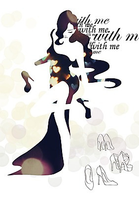 PSD 우먼라이프 라이프스타일 잡화 드레스 여자 구두 신발 일러스트 한명 서기 사람 성인 라이프 파티 하이힐 신발신기 여자만 여자한명만 성인여자만 성인만 국내일러스트 1 옷 모션 이벤트 생활 여성화 파일형식