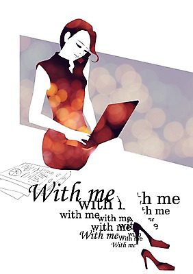 PSD 우먼라이프 라이프스타일 여자 일러스트 비즈니스 한명 사람 앉기 성인 라이프 노트북 사무실 업무 비즈니스우먼 작업실 여자만 여자한명만 성인여자만 성인만 국내일러스트 1 모션 생활 전자제품 작업 직장인 파일형식