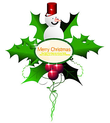 EPS 모양 크리스마스 일러스트 눈사람 크리스마스용품 나뭇잎 사람없음 장식 오브젝트 국내일러스트 기념일 잎 용품 파일형식 벡터