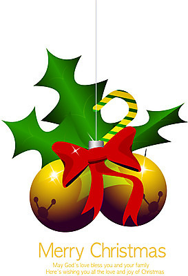 EPS 리본 크리스마스 일러스트 공 크리스마스용품 사람없음 장식 장식볼 종 오브젝트 골든벨 국내일러스트 기념일 용품 파일형식 벡터