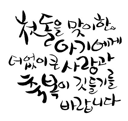 EPS 문자 손글씨 백그라운드 일러스트 캘리그라피 사랑 타이포그라피 글자캘리그라피 한글 사람없음 단어 축하 아기 생일 축복 첫돌 국내일러스트 기념일 감정 컨셉 사람 파일형식 벡터