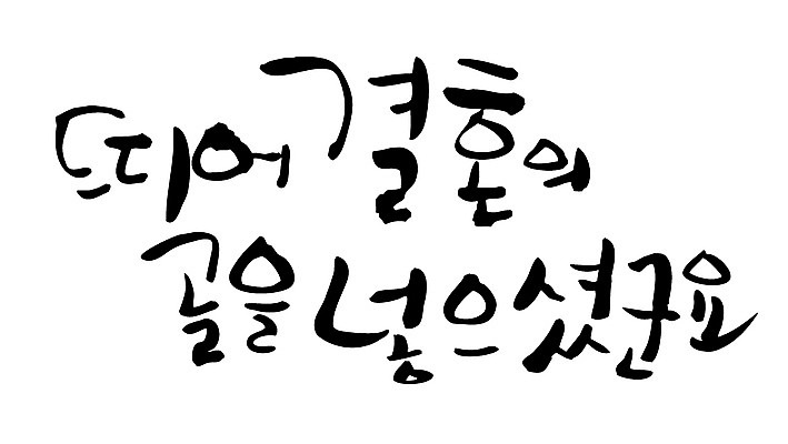 EPS 문자 손글씨 결혼 백그라운드 일러스트 캘리그라피 결혼식 타이포그라피 글자캘리그라피 한글 사람없음 단어 축하 축복 골인 골 국내일러스트 컨셉 이벤트 파일형식 벡터