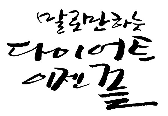 EPS 문자 손글씨 백그라운드 다이어트 일러스트 캘리그라피 식이요법 타이포그라피 글자캘리그라피 한글 사람없음 단어 말_대화 끝 결심 감량 국내일러스트 컨셉 건강 파일형식 벡터