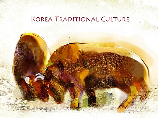 PSD 동물 한국전통 전통 전통문화 문화 두마리 일러스트 이벤트 경기 사람없음 축제 전통놀이 가축 소 과거 소싸움 전통축제 투우 국내일러스트 스포츠 컨셉 2 포유류 놀이 한국 파일형식