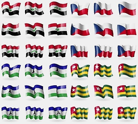 EPS 해외이미지 디자인 문화 상징 일러스트 세계 직물 심볼 지역 체코 이라크 전국 토고 강조 국경 해외202004 해외202105 해외일러스트 유럽 중동 파일형식 벡터 서아프리카