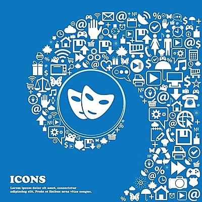 EPS 해외이미지 전통 디자인 행복 감정 실루엣 문화 얼굴 선 백그라운드 일러스트 놀이 추상 가면 미술 웃음 그래픽 줄무늬 공연 기쁨 거울 흰색 표현 유머 배우 만화 극장 심볼 사인 쇼 드라마 연극 고립 비극 코미디언 해외202004 해외202105 해외일러스트 직업 컬러 무늬 문화예술 촬영기법 표정 이벤트 신체부위 연예인 파일형식 벡터