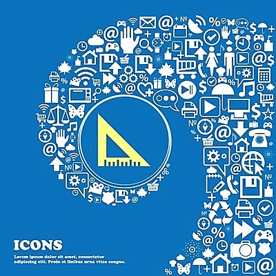 EPS 해외이미지 모양 교육 선 백그라운드 컨셉 일러스트 학교 자 장비 공구 수학 플랫 계획 심볼 측정 사인 속도 그림 눈금 심플 치수 규칙 길이 계량기 고립 인치 해외202004 해외202105 해외일러스트 교과목 문구용품 도구 파일형식 벡터