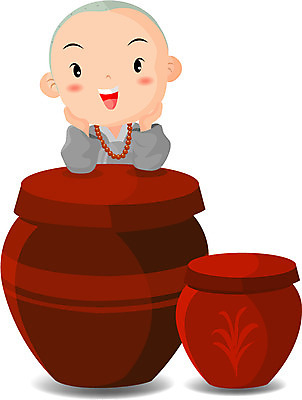 EPS 한국전통 남자 종교 초등학생 어린이 불교 일러스트 노래 한명 사람 소년 상반신 턱괴기 항아리 승려 종교캐릭터 동자승 염주 승복 남자만 남자한명만 어린이만 소년만 소년한명만 불교캐릭터 일러캐릭터 캐릭터 1 학생 전통 음악 모션 한국 도자기 성직자 불교용품 파일형식 벡터