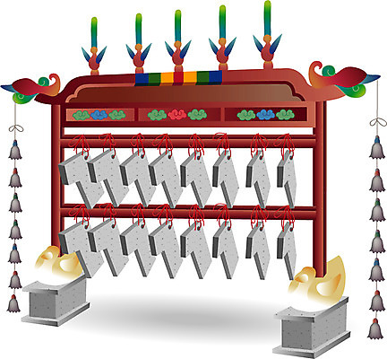 EPS 한국문화 한국전통 전통 악기 음악 일러스트 타악기 국악기 사람없음 문묘제례악 종묘제례악 편경 국내일러스트 동양문화 문화예술 한국 국악 전통공연 파일형식 벡터