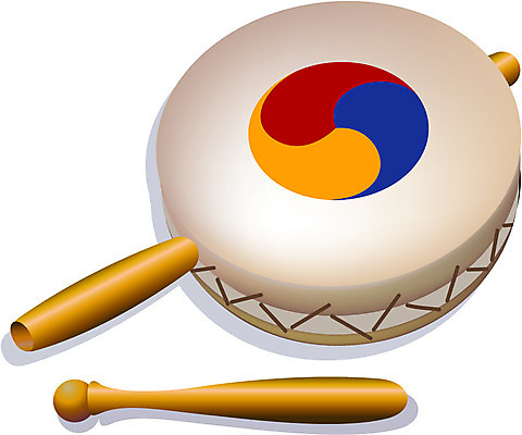 EPS 한국문화 한국전통 전통 악기 음악 일러스트 타악기 국악기 사람없음 사물놀이 태극 소고 작은북 국내일러스트 동양문화 문양 문화예술 한국 국악 전통놀이 전통공연 북 파일형식 벡터