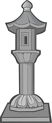 EPS 전통 시설물 건축 종교 조각 고건축 불교 한국건축 일러스트 종교건축 사람없음 동양건축 석등 조각_조소 국내일러스트 건축물 조소 파일형식 벡터 동양