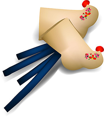 EPS 한국문화 한국전통 전통 잡화 옷 꽃무늬 일러스트 사람없음 전통의상 한켤레 버선 궁중 타래버선 국내일러스트 1 동양문화 꽃 무늬 양말 전통소품 한국 파일형식 벡터