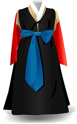 EPS 한국문화 한국전통 전통 옷 상의 유니폼 일러스트 사람없음 전통의상 한복 저고리 두루마기 고름 관복 궁중 무관 국내일러스트 동양문화 한국 파일형식 벡터