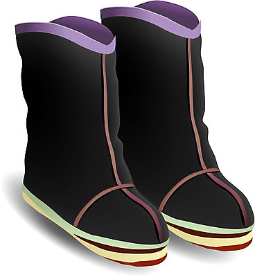 EPS 한국문화 한국전통 전통 잡화 옷 신발 일러스트 장화 사람없음 전통의상 왕 솜 한켤레 궁중 국내일러스트 1 동양문화 한국 파일형식 벡터